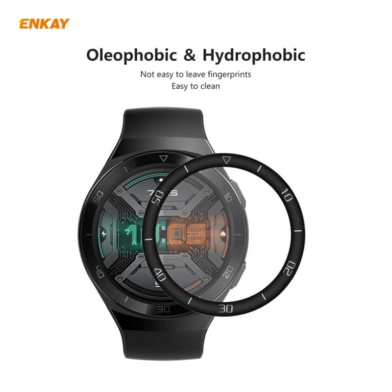 2stück Huawei Watch GT2e 46mm Plastik Displayschutz