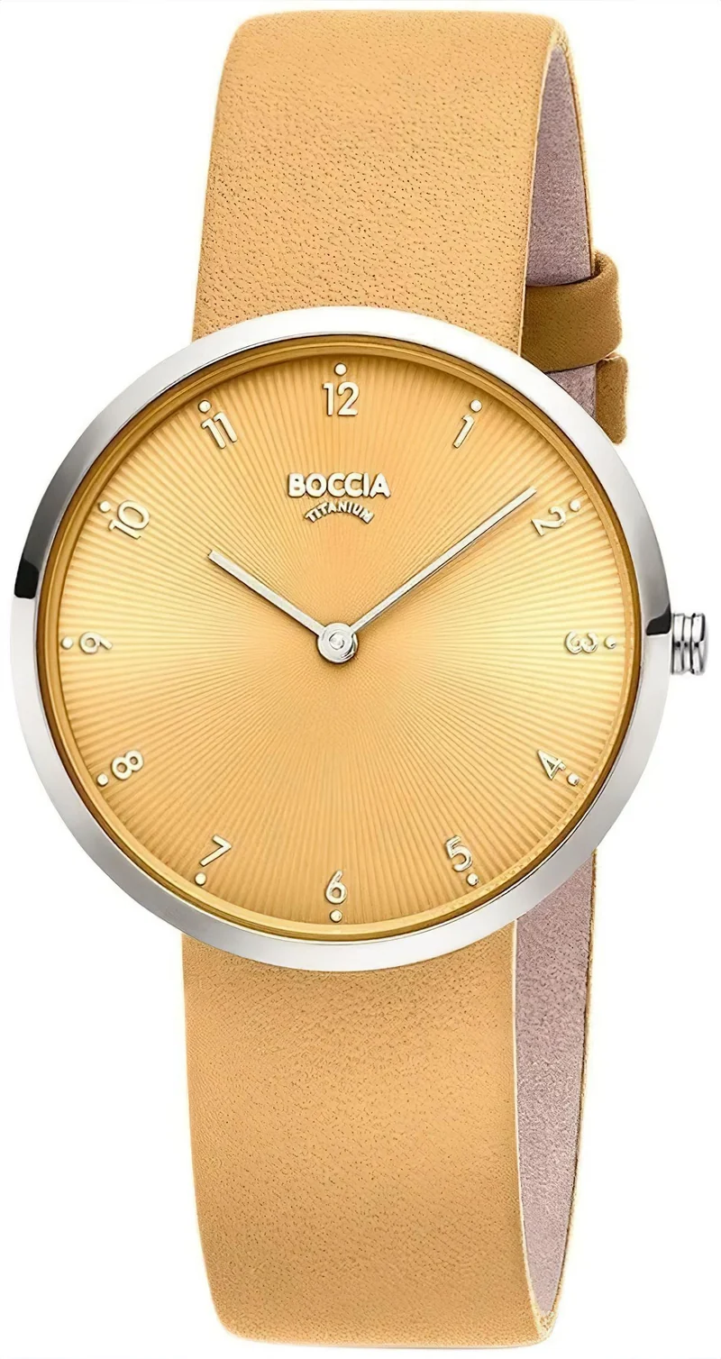 Boccia 3309-15 Damenuhr • Hautfreundliches Reintitan • Extrem leicht & robust