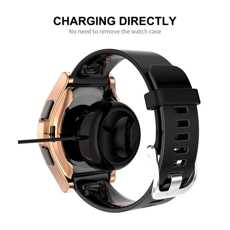 Super Modisch Samsung Galaxy Watch 4 Classic (46mm) Hülle mit Displayschutz in Silikon / TPU und Gehärtetes Glas