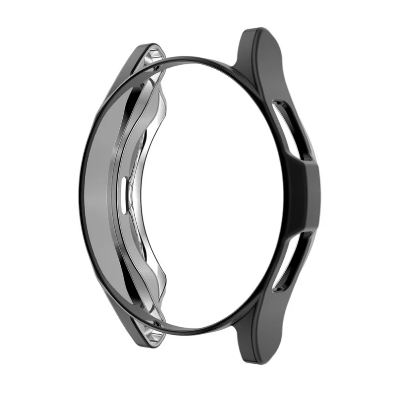 Super Modisch Samsung Galaxy Watch 4 Classic (46mm) Hülle mit Displayschutz in Silikon / TPU und Gehärtetes Glas