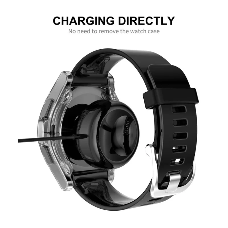 Supersauber Samsung Galaxy Watch 4 Classic (46mm) Hülle mit Displayschutz in Silikon / TPU und Gehärtetes Glas