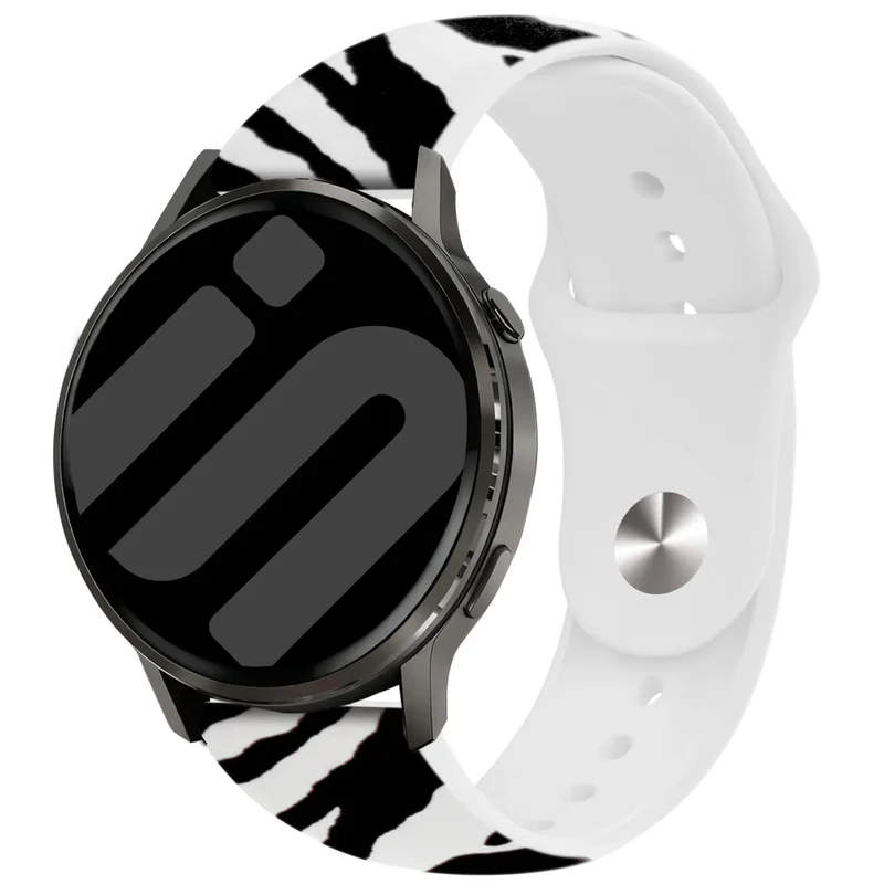 Garmin Vivoactive 6 Silikonarmband mit Print (Wild Zebra)