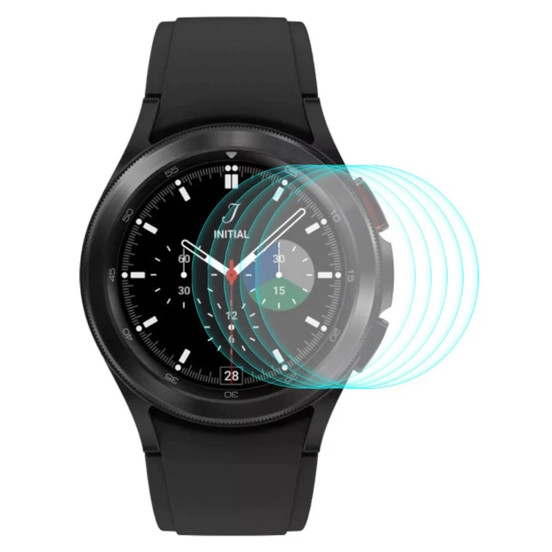 5stück Samsung Galaxy Watch 4 Classic (42mm) Gehärtetes Glas HD Displayschutz