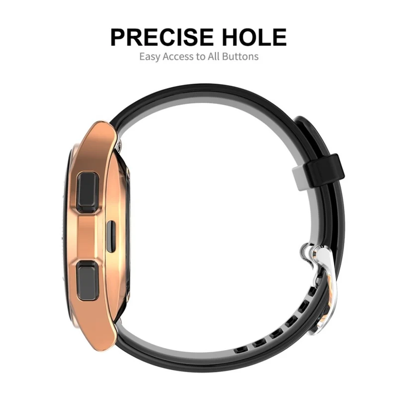 Unglaublich Gut Samsung Galaxy Watch 4 Classic (42mm) Hülle mit Displayschutz in Silikon / TPU und Gehärtetes Glas