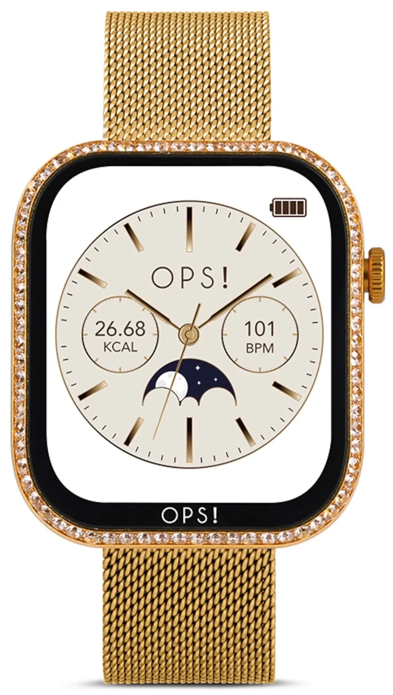 OPS! SMART Call Max OPSSW-65 Unisex-Smartwatch • Italienisches Design • Call- & Fitnessfunktionen