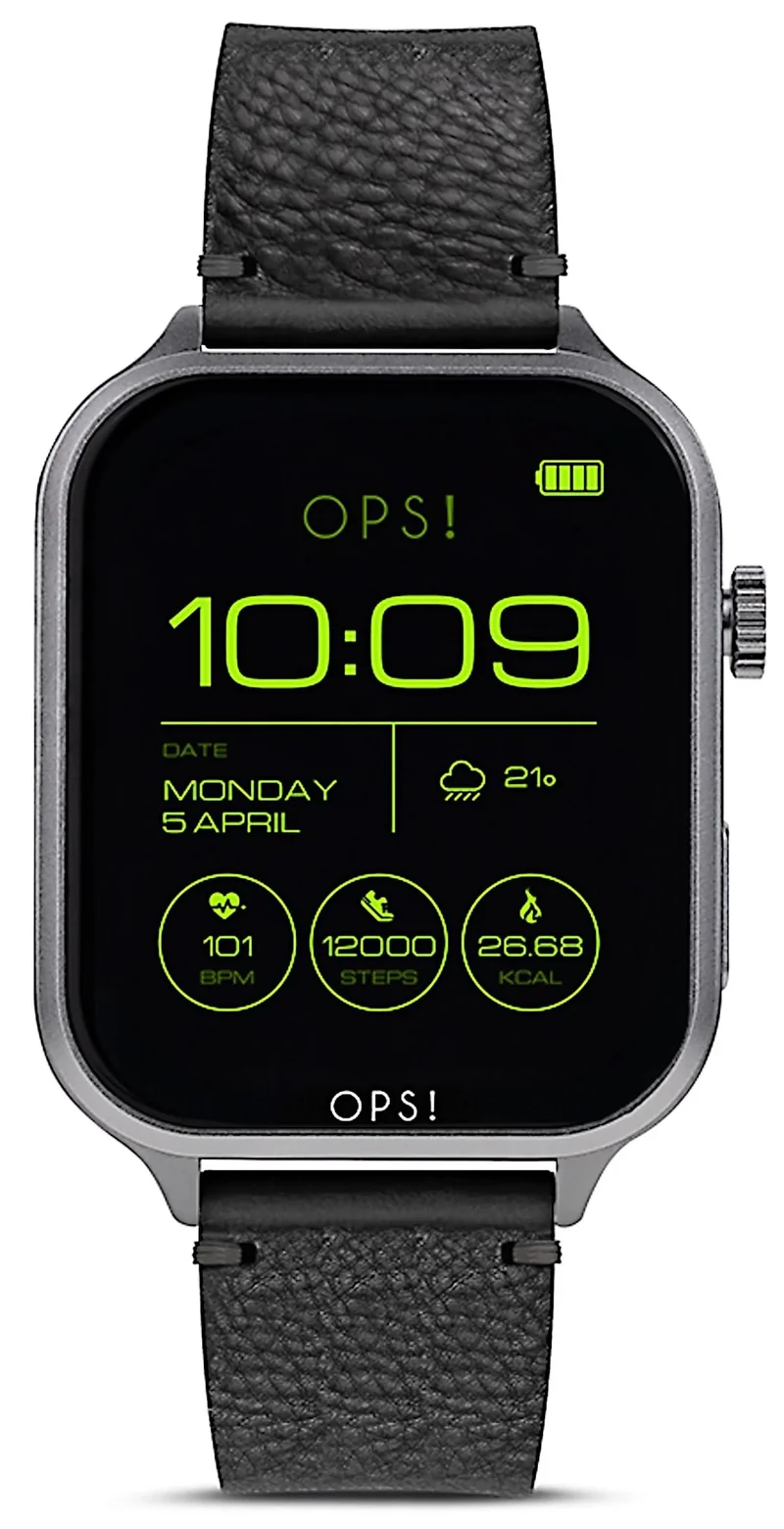 OPS! SMART CALL MAX OPSSW-51 Unisex-Smartwatch • 1,95" AMOLED-Display • Call & Fitness Funktionen