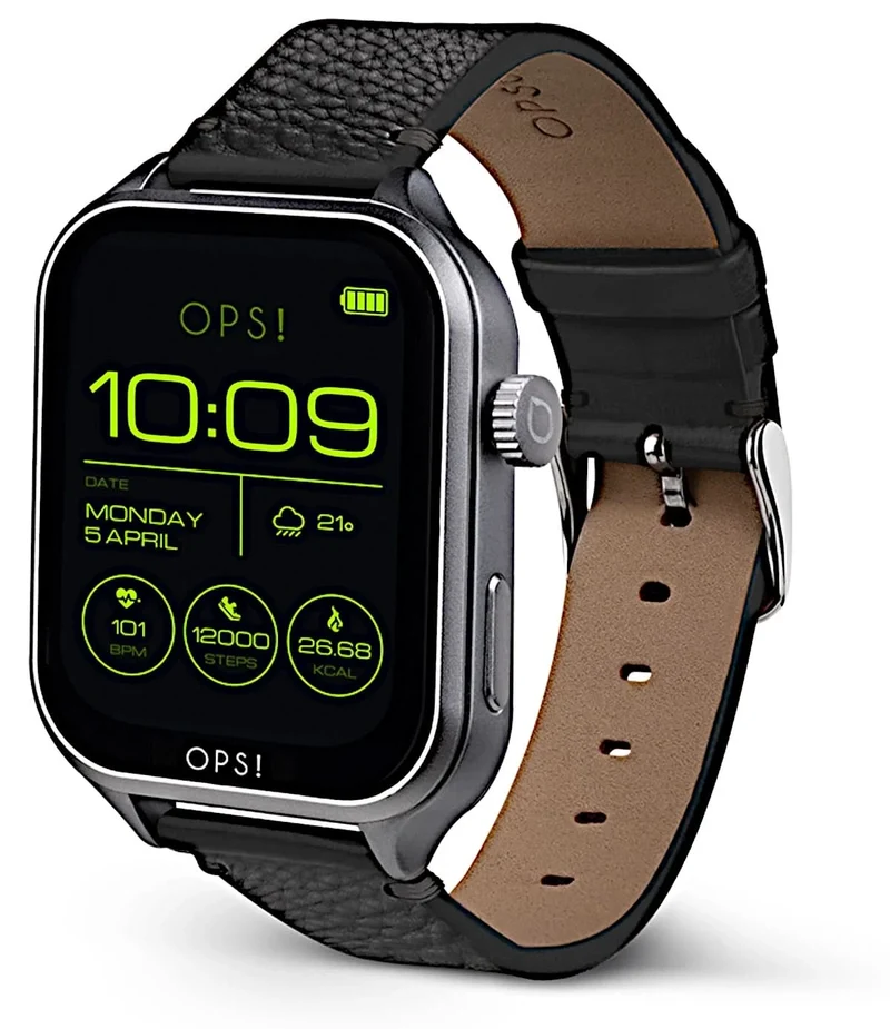 OPS! SMART CALL MAX OPSSW-51 Unisex-Smartwatch • 1,95" AMOLED-Display • Call & Fitness Funktionen