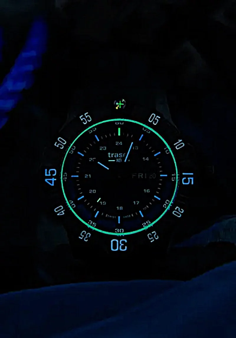 Traser P99 Q Tactical Blue 110724 Herrenuhr • trigalight • Saphirglas