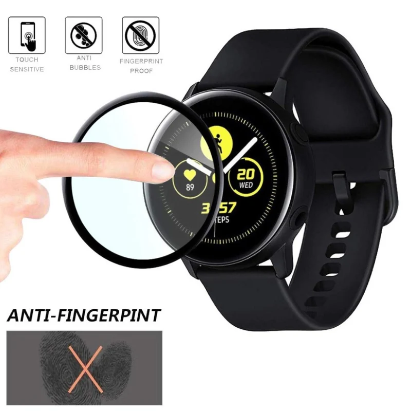 2stück Samsung Galaxy Watch Active Gehärtetes Glas Displayschutz