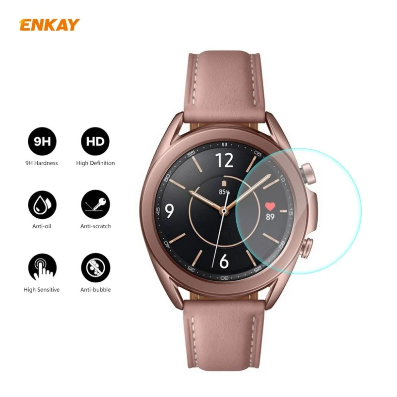 2stück Samsung Galaxy Watch 3 (41mm) Gehärtetes Glas Displayschutz