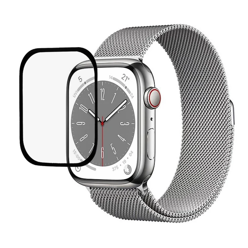 Apple Watch Series 8 (41mm) / Apple Watch Series 7 41mm Gehärtetes Glas Universell Displayschutz
