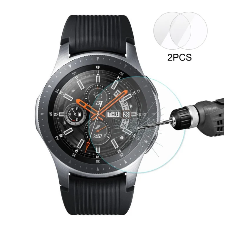 2stück Samsung Galaxy Watch (46mm) Gehärtetes Glas Displayschutz