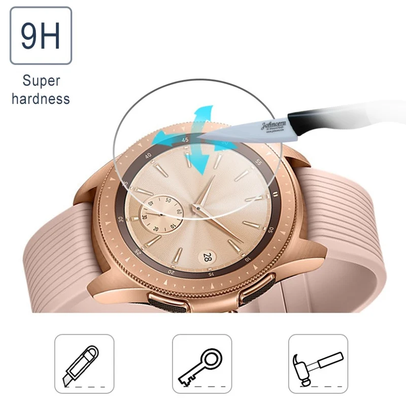 3stück Samsung Galaxy Watch (42mm) Gehärtetes Glas Displayschutz
