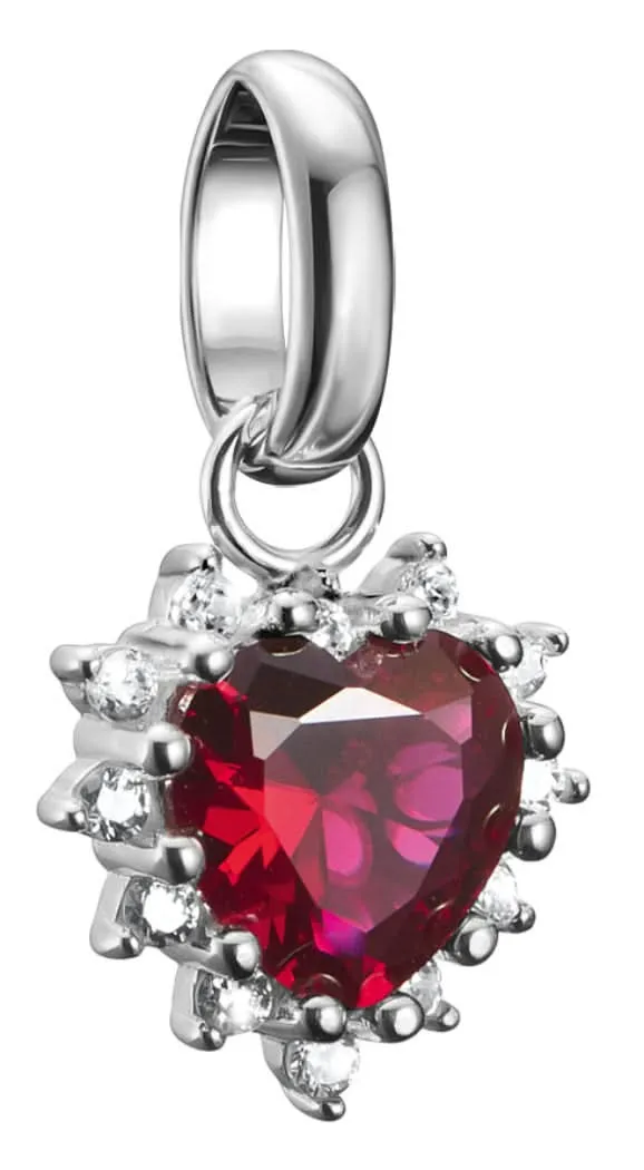 Thomas Sabo Charm-Anhänger True Romance rotes Herz Connect Silber