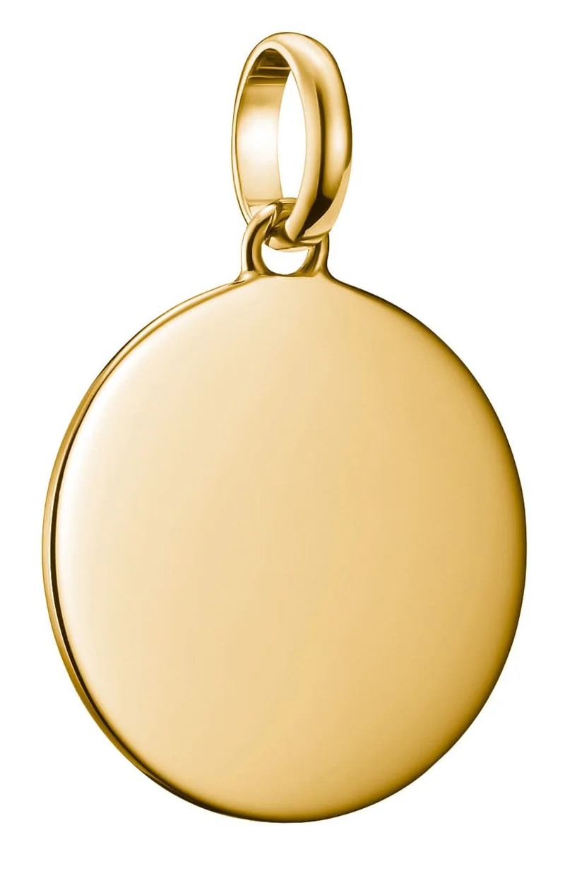 Thomas Sabo Charm-Anhänger Coin groß Connect vergoldet