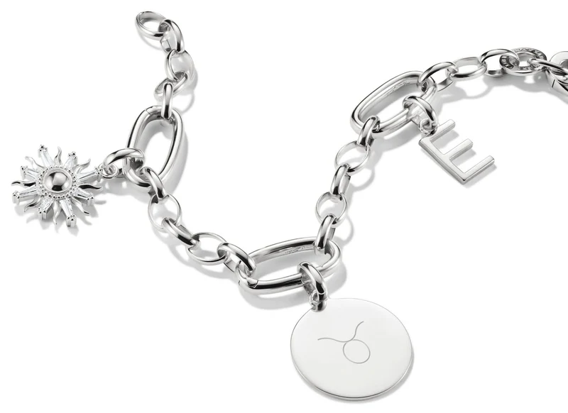 Thomas Sabo Charm-Anhänger Coin groß Connect Silber