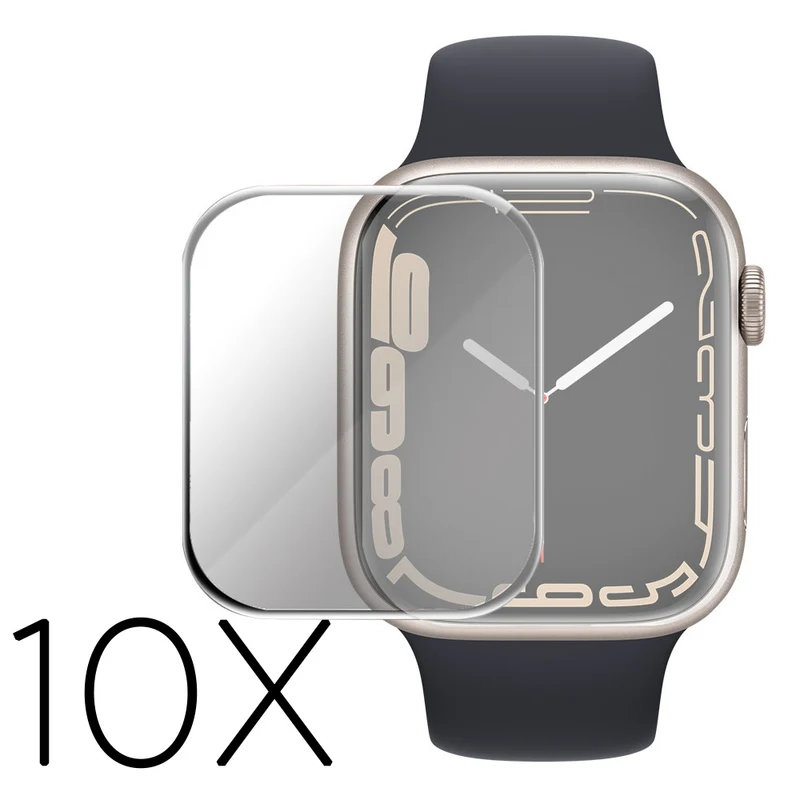 10stück Apple Watch Series 7 45mm Gehärtetes Glas Displayschutz