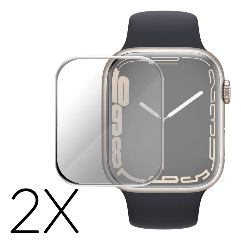 2stück Apple Watch Series 7 45mm Gehärtetes Glas Displayschutz