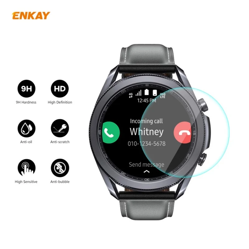 Samsung Galaxy Watch 3 (45mm) Gehärtetes Glas Displayschutz