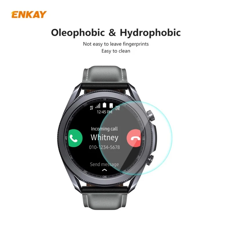 Samsung Galaxy Watch 3 (45mm) Gehärtetes Glas Displayschutz