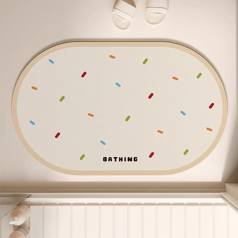 Verspielte Badematte
