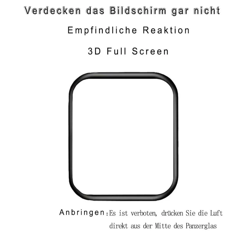 Apple Watch Series 7 41mm Gehärtetes Glas HD Displayschutz