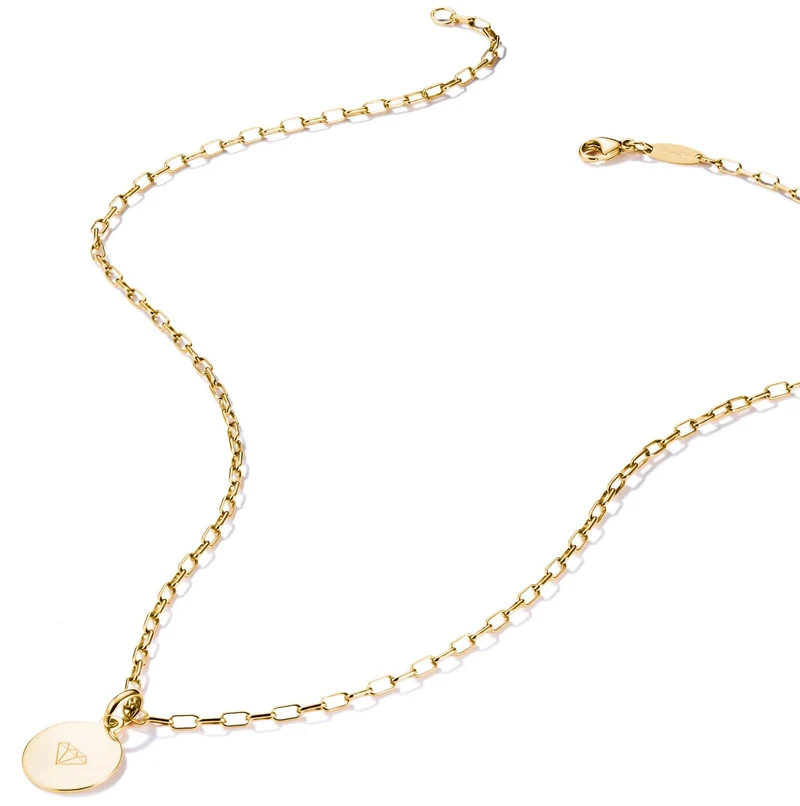 Thomas Sabo Charm-Kette Paperclip vergoldet 45 cm Länge