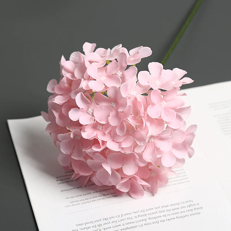 Realistische Florale Hortensienstiel