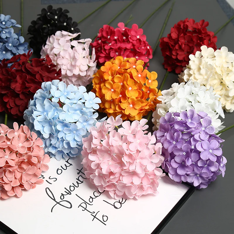 Realistische Florale Hortensienstiel