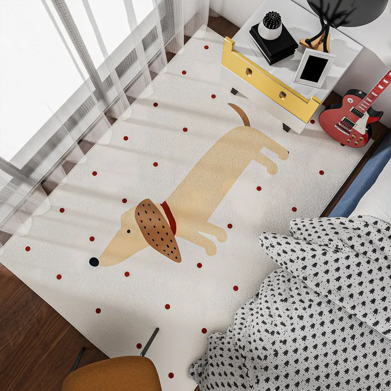 Niedlicher Kaninchen-Themen Decor-Arbeitsbereich Teppich für das Zuhause