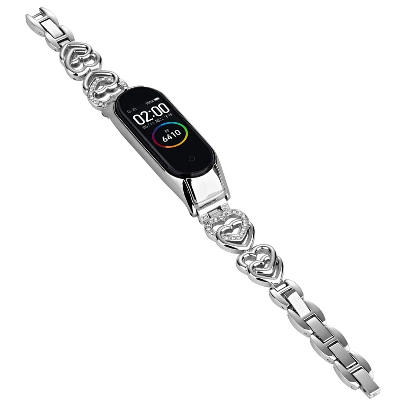 Megastark Xiaomi Mi Band 7 Metall und Strass armband
