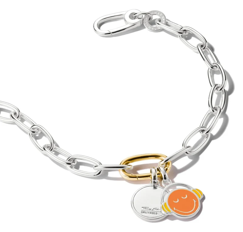Thomas Sabo SMILEYWORLD® Calm Charm-Anhänger Connect Silber
