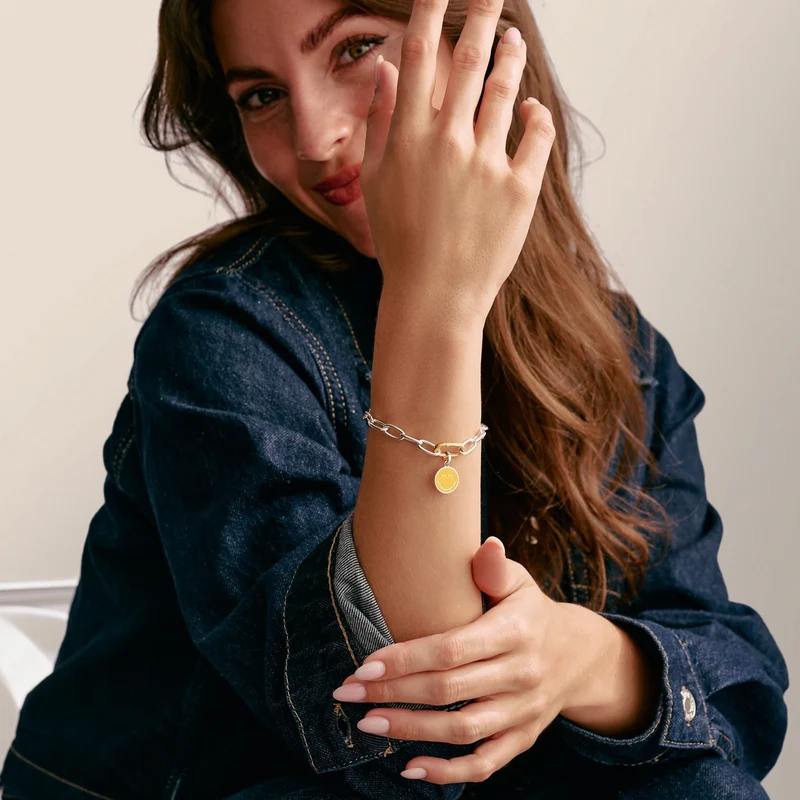 Thomas Sabo SMILEYWORLD® Calm Charm-Anhänger Connect Silber
