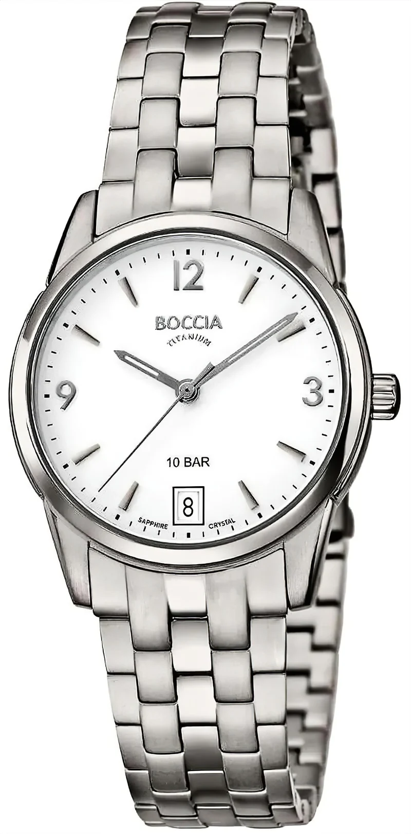 Boccia 3272-03 Damenuhr • Hautfreundliches Reintitan • Saphirglas