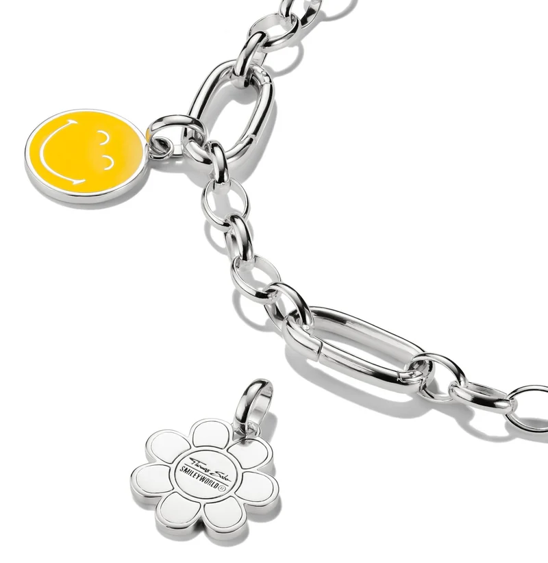 Thomas Sabo SMILEYWORLD® Daisy Charm-Anhänger Connect Silber
