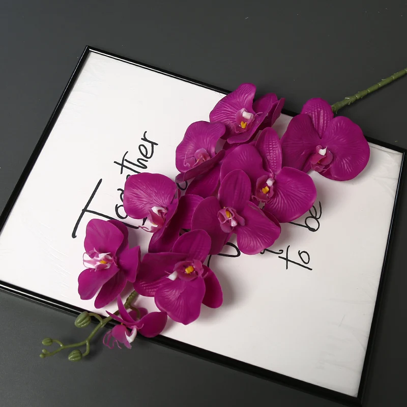 Faux-Orchideenblütenstiel für die Heimdekoration