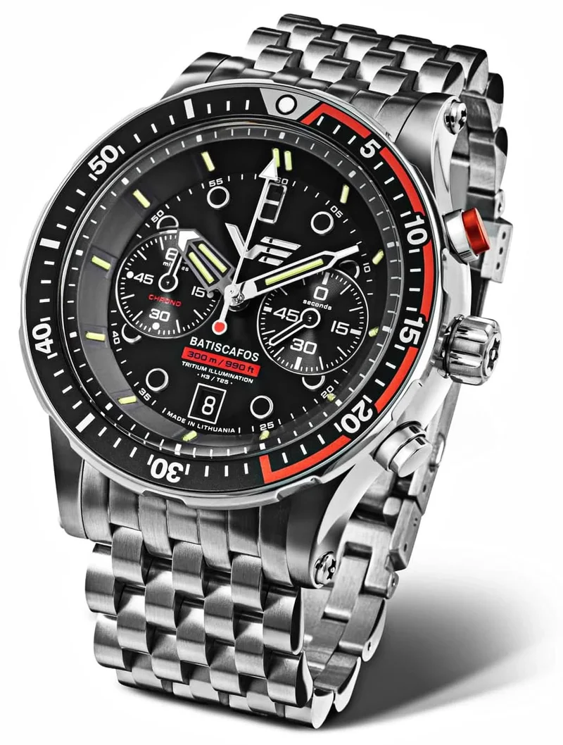 Vostok Europe Batiscafos 6S21-511A771B Herrenuhr • 30 bar Wasserdicht • Tritium GTLS