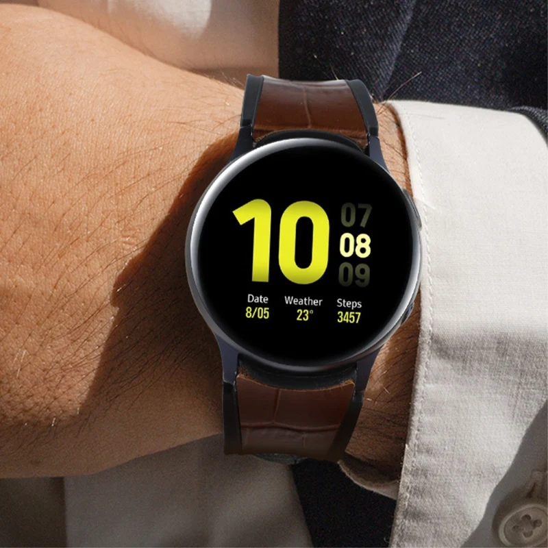 Universell Samsung Echtes Leder und Silikon / TPU armband