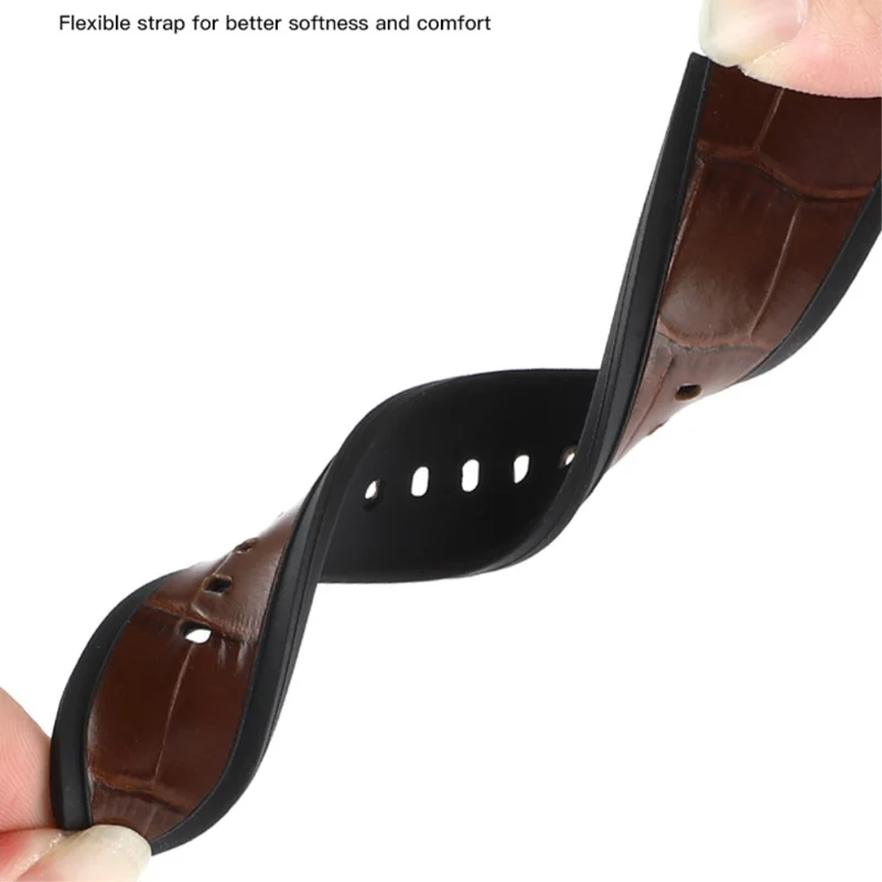 Universell Samsung Echtes Leder und Silikon / TPU armband