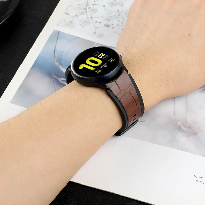 Universell Samsung Echtes Leder und Silikon / TPU armband