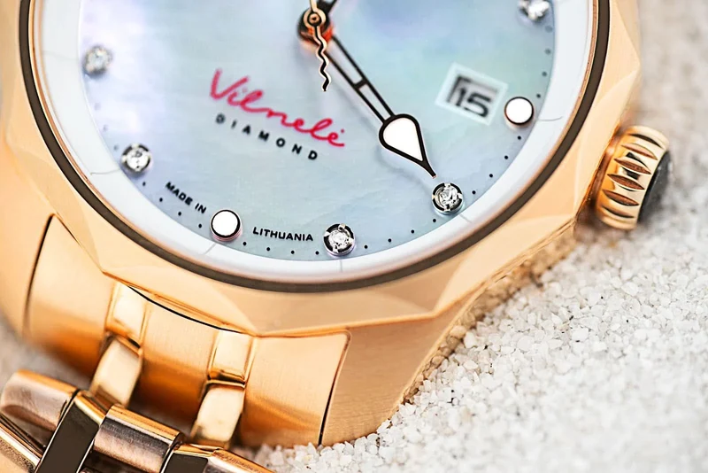 Vostok Europe Vilnelė VS42-125B754B Damenuhr • Solar-Antrieb • Echte Diamanten