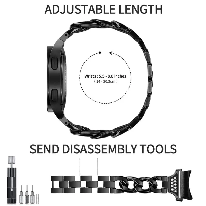 Auffallend süß Universell Samsung Metall und Strass armband