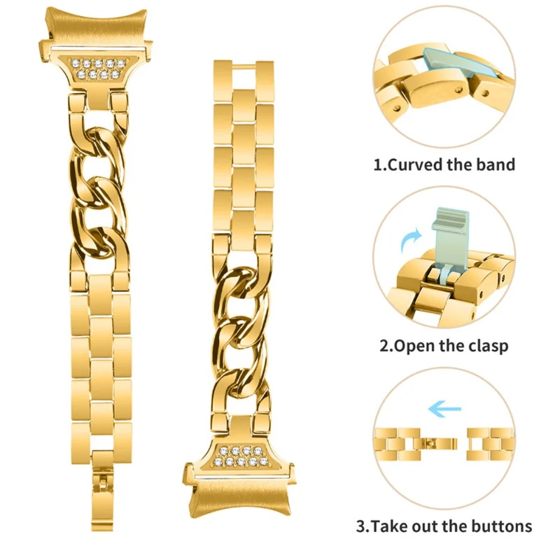Auffallend süß Universell Samsung Metall und Strass armband
