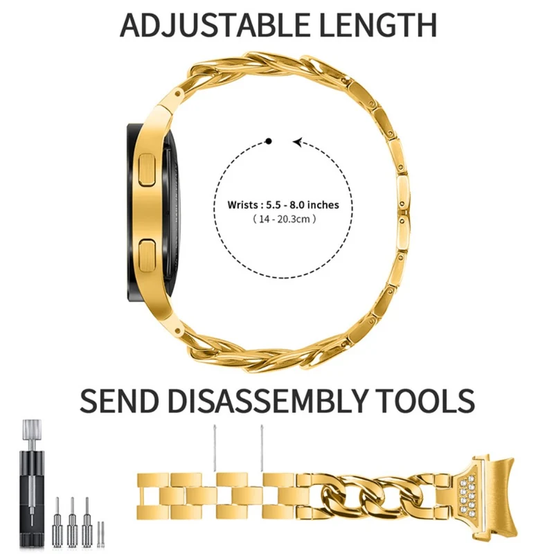 Auffallend süß Universell Samsung Metall und Strass armband