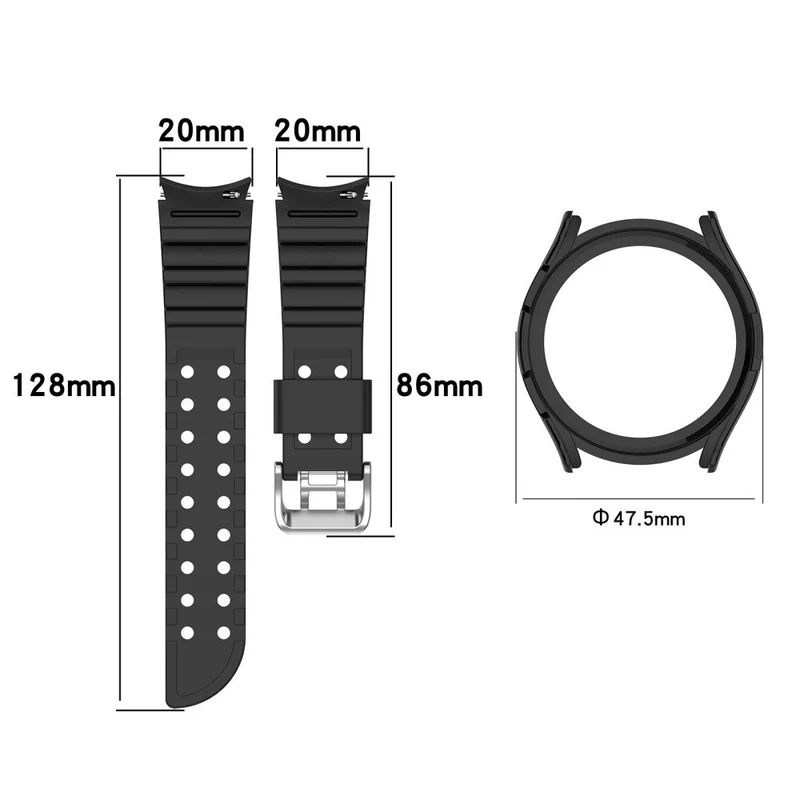 Samsung Galaxy Watch 5 (44mm) / Samsung Galaxy Watch 4 (44mm) Silikon / TPU armband