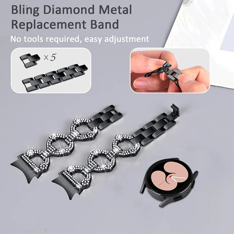 Mega stylisch Universell Samsung Metall und Strass armband