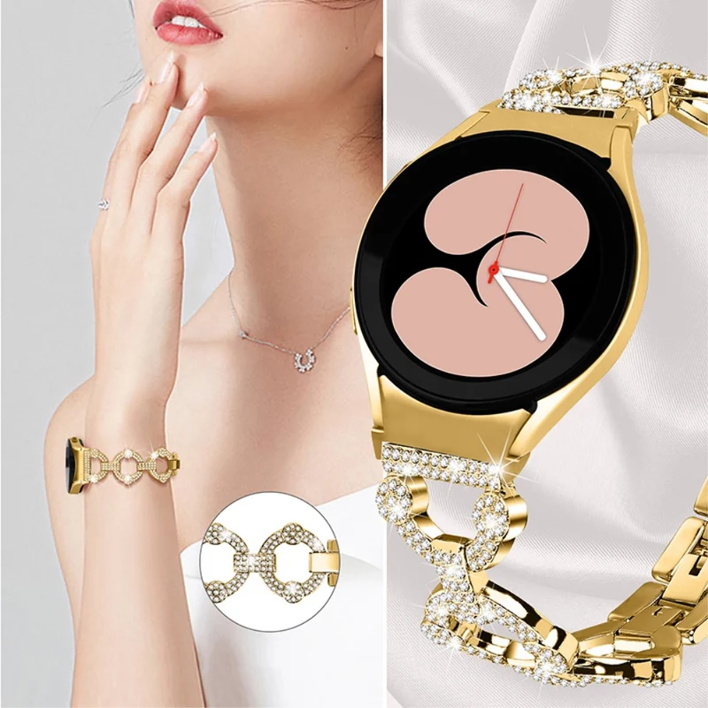 Mega stylisch Universell Samsung Metall und Strass armband