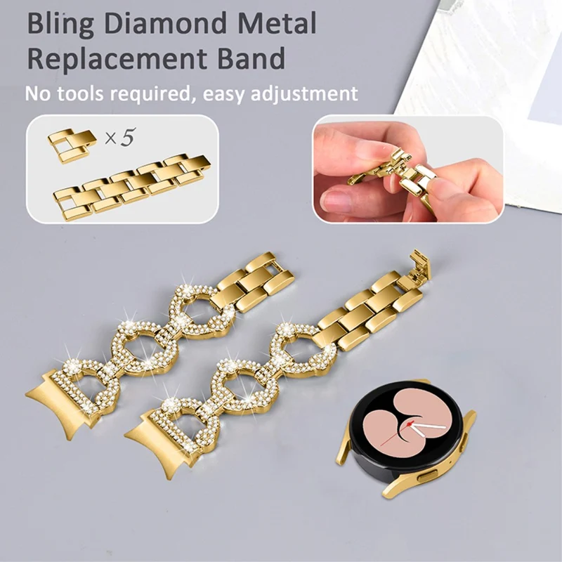 Mega stylisch Universell Samsung Metall und Strass armband