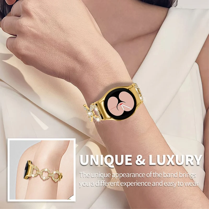 Mega stylisch Universell Samsung Metall und Strass armband