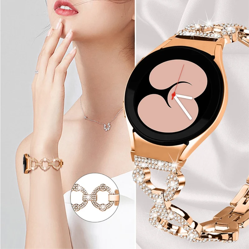 Mega stylisch Universell Samsung Metall und Strass armband